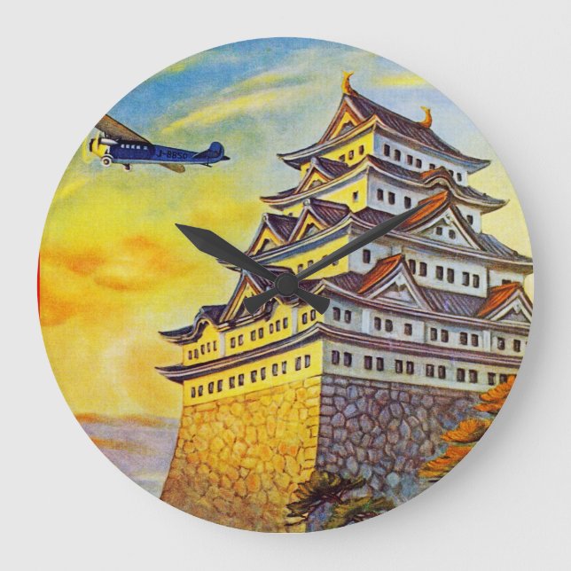 Japanese Air Transport with Pagoda Large Clock (Front)