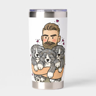 Japanese Akita Inu Brindle Insulated Tumbler