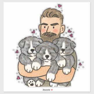 Japanese Akita Inu Brindle Sticker
