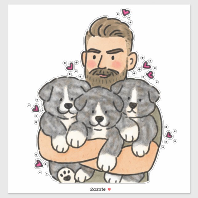 Japanese Akita Inu Brindle Sticker (Sheet)