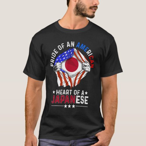 Japanese American America Pride Foreign Country Ja T_Shirt