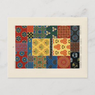 Japanese and Chinese textiles postcard
