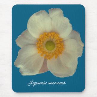 Japanese anemones flower mouse pad