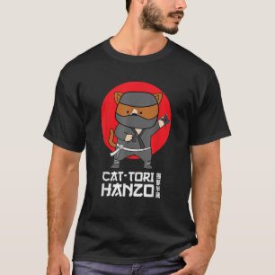 Japanese Anime Cat Ninja for Anime Fans T-Shirt