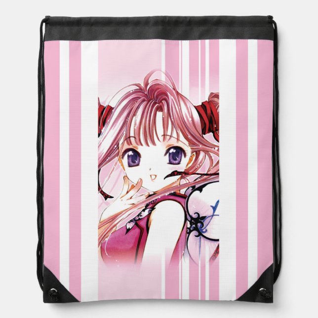 Japanese anime drawstring bag (Front)
