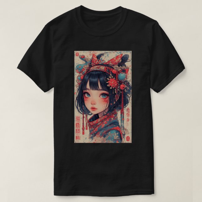 Japanese Anime Girl Fantasy Art 03 T-Shirt (Design Front)