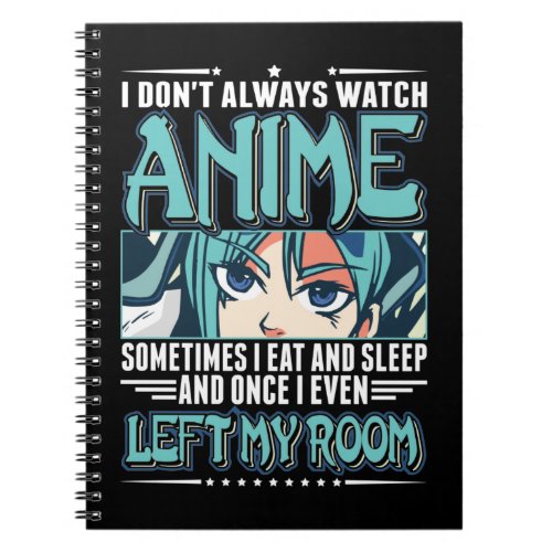 Japanese Anime Girl Otaku Teen Manga Fan Notebook