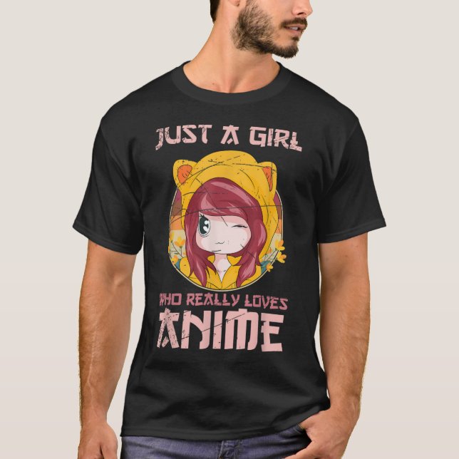 Japanese Anime Manga Kawaii Girls Gift Otaku Anime T-Shirt (Front)