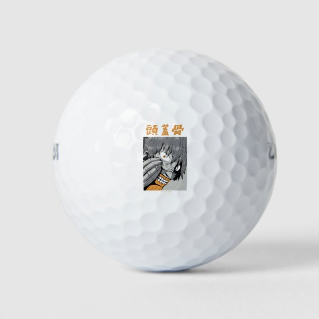 Japanese anime monster creature golf balls (Front)