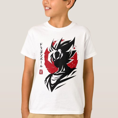 JAPANESE ANIME SAIYAN FIGHTER T_Shirt