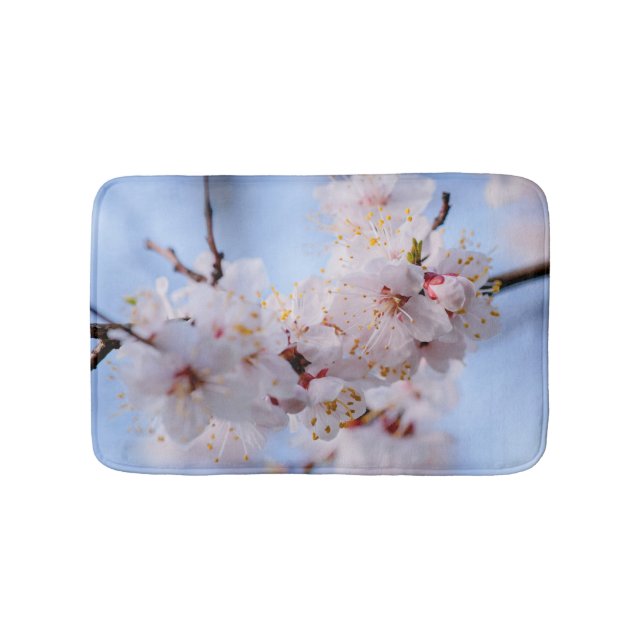 Japanese Apricot Blossom Bathroom Mat (Front)