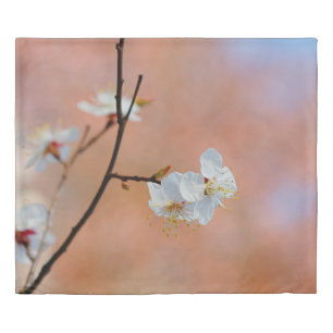 Japanese Apricot blossoms Duvet Cover