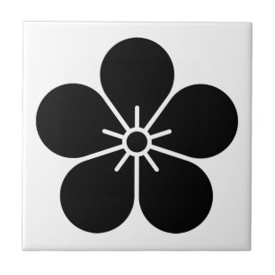 Japanese apricot flower ceramic tile