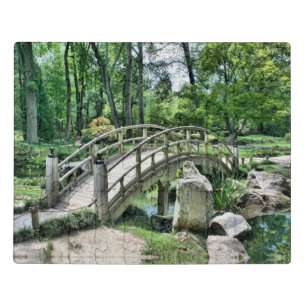Japanese arc bridge jigsaw puzzle