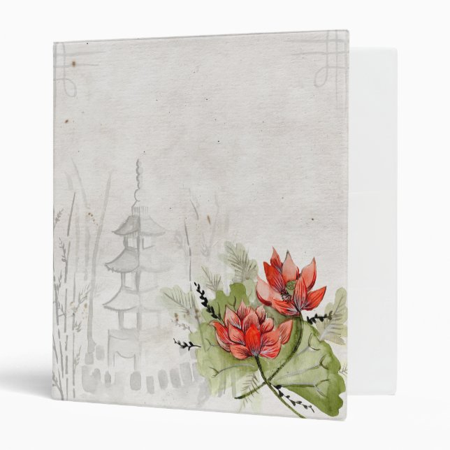 Japanese Art 3 Ring Binder (Front/Inside)