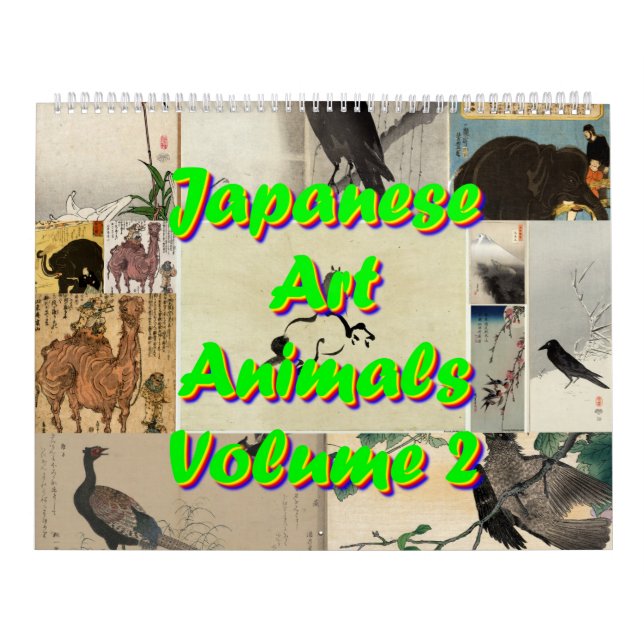 Japanese Art - Animals Volume 2 Calendar (Cover)