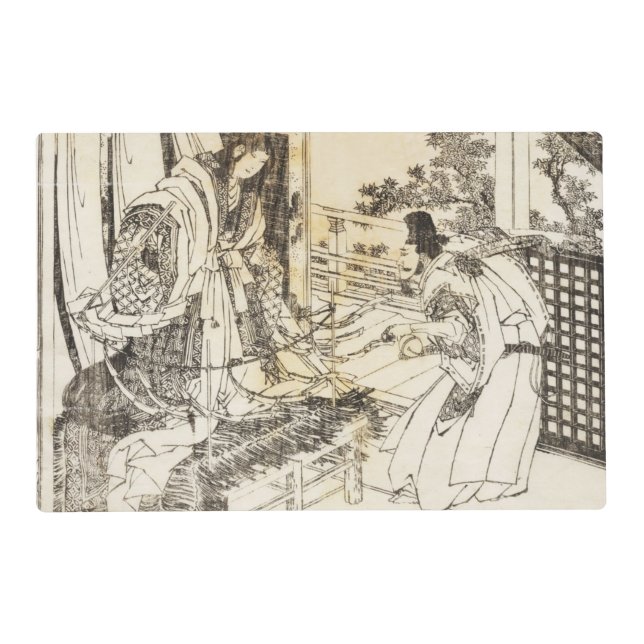 Japanese Art by Hokusai 6 Double Sided Placemat (Front)