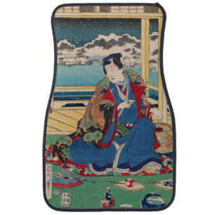 Japanese Art car floor mats