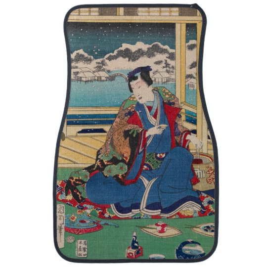 Japanese Art car floor mats