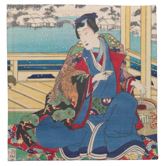 Japanese Art cloth napkins (Front)
