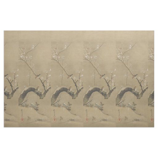 Japanese Art custom fabric