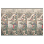 Japanese Art custom fabric