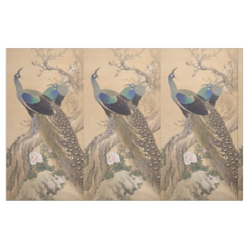 Japanese Art custom fabric