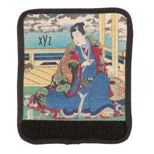Japanese Art custom luggage handle wrap