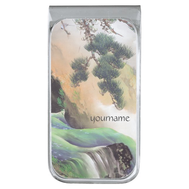 Japanese Art custom money clip (Front Vertical)