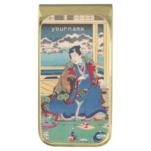 Japanese Art custom money clip