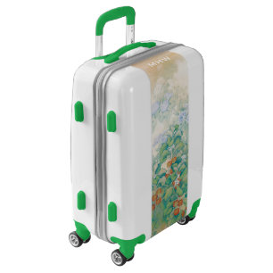 Japanese Art custom monogram luggage