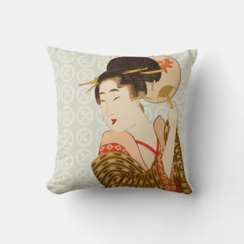 Japanese Art Design Throw Pillows
