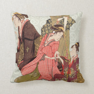 Japanese Art Design Throw Pillows