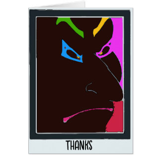 Japanese Art Face, add edit text to persona;ize. Cards