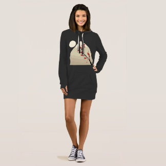 Japanese Art, Floral Blossom Landscape, Dress