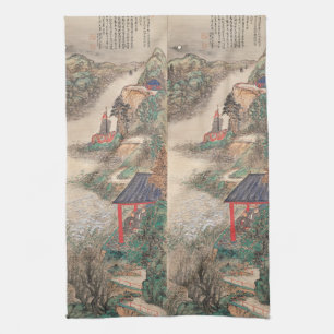 Japanese Art hand towel