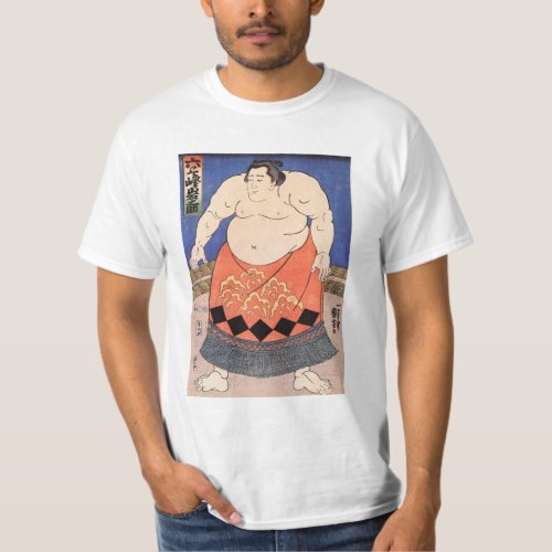 Japanese Art Kuniyoshi Utagawa The Sumo Wrestler T_Shirt
