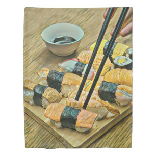 Japanese art lover duvet cover