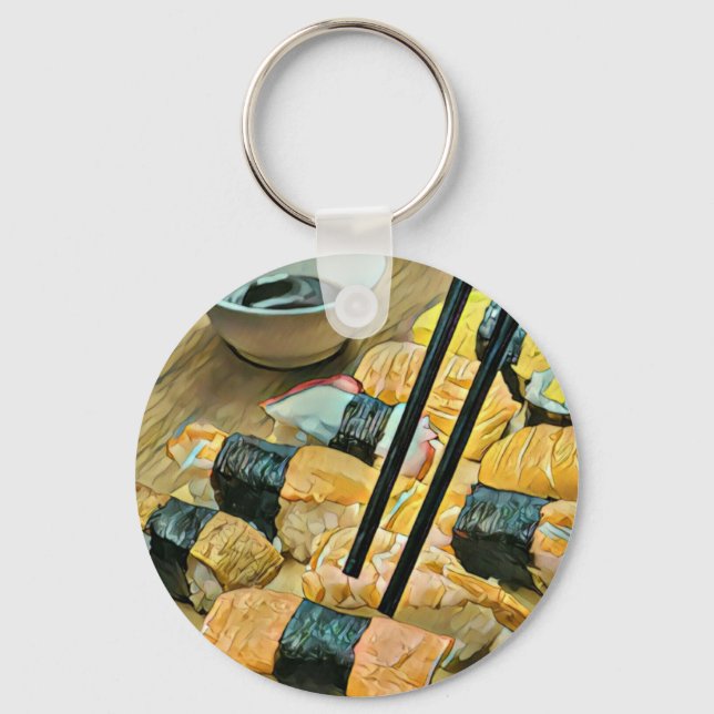 Japanese art lover keychain (Front)
