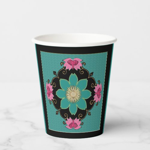 Japanese Art Nouveau Rosette Paper Cups