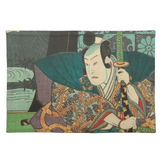 Japanese Art - Samurai In Beautiful Kimono Placemat