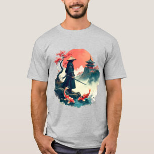 Japanese Art – Samurai in the Garden T-Shirt