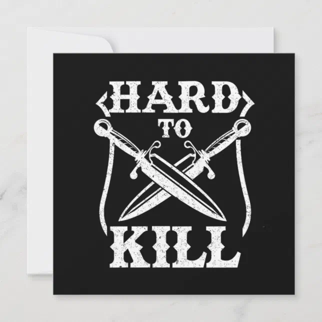 Japanese Art Samurai Ninja Hard To Kill Katana Gif Invitation Zazzle