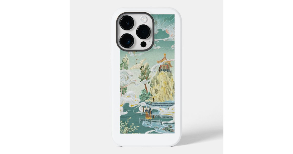 Japanese art stork Phone Case Iconic Art Cover | Zazzle