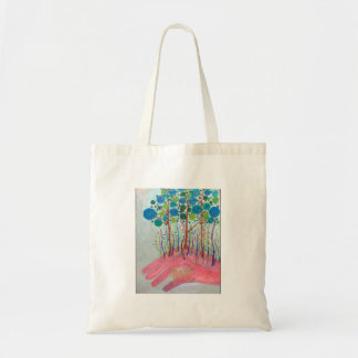 Japanese Art Tote Bag - Forest Oil Painting