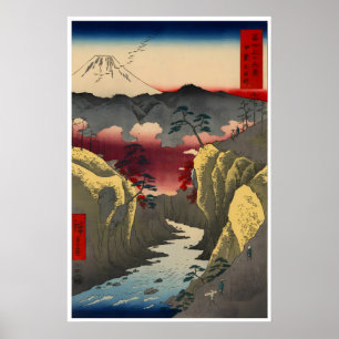 Japanese Art Ukiyo-E Poster Utagawa Hiroshige