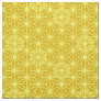 Japanese Asanoha or Star Pattern, mustard gold Fabric