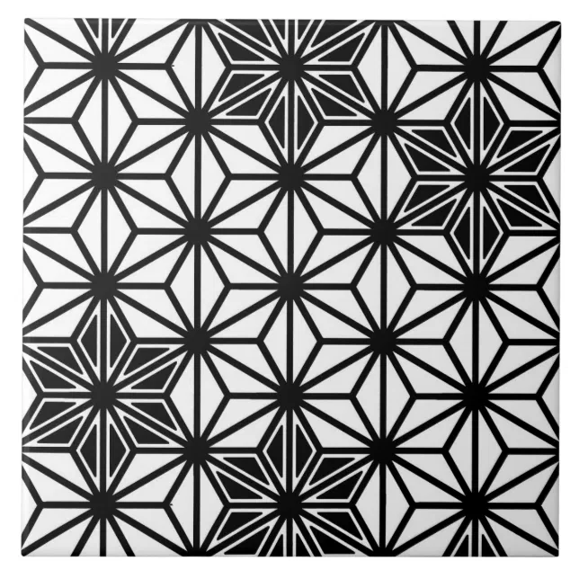 Geometric Star Pattern Decorative Bla...