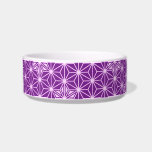 Japanese Asanoha pattern - amethyst purple Bowl<br><div class="desc">The traditional Japanese Asanoha,  or star pattern in deep amethyst purple outlined in pale orchid</div>
