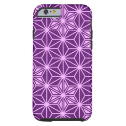 Japanese Asanoha pattern - amethyst purple Tough iPhone 6 Case